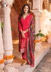 Af Dastoor Vol 4 Crepe Jacquard Kurti With Bottom Dupatta Catalog
